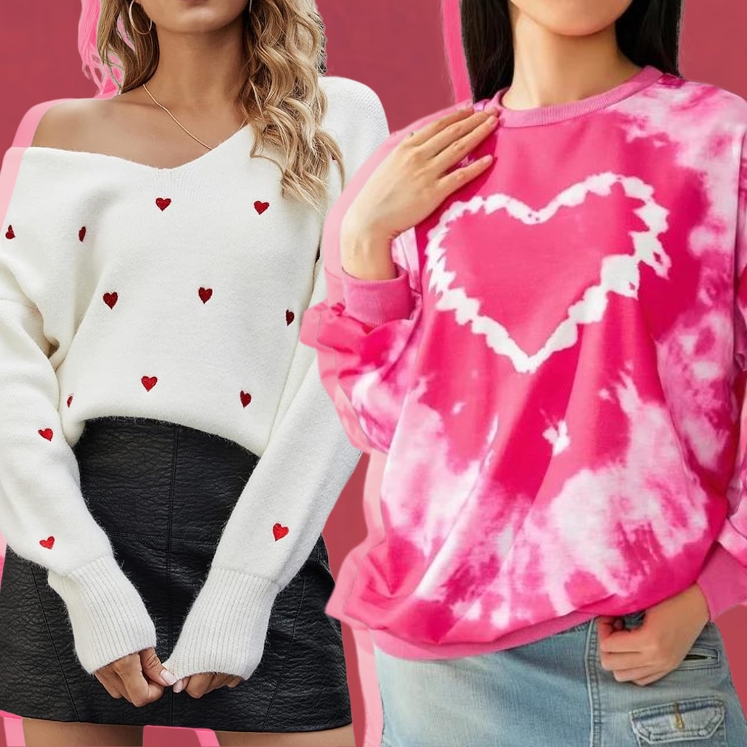 Wear Your Heart on Your Sleeve With Valentine’s Day Sweaters Under $40